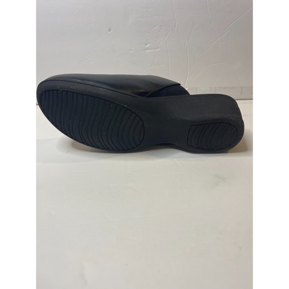 serra Slip-On Black 2"wedge heel Memory Foam Shoes Size 9 - Picture 13 of 16